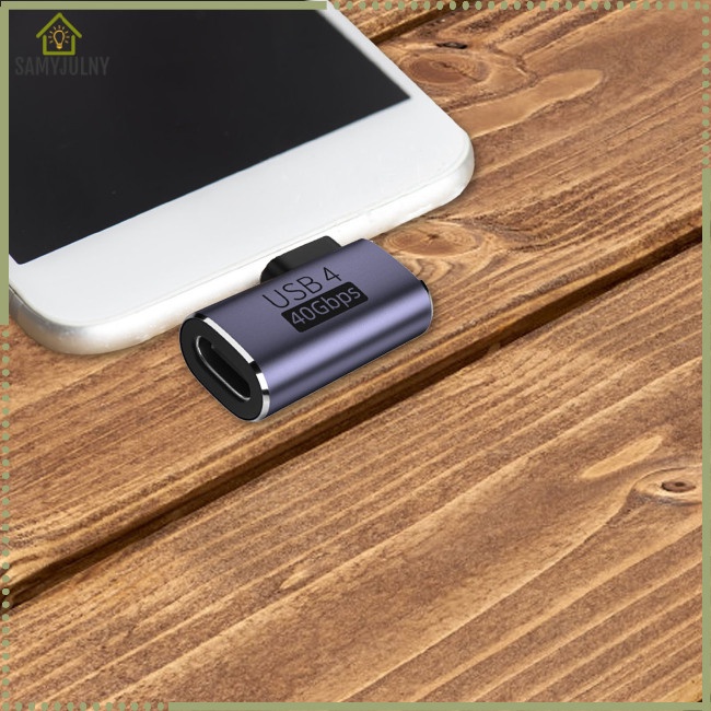 Đầu Nối Chuyển Đổi Type-C 4.0 40gbps Pd100w Chuyên Dụng Cho Thunderbolt 4 Notebook