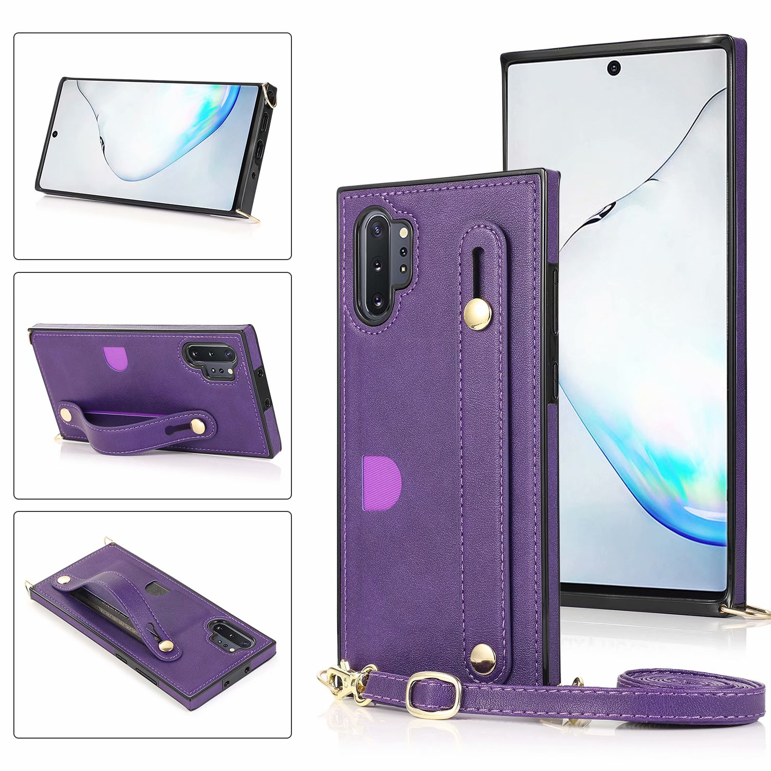 Ốp Điện Thoại Hình Vuông Có Dây Đeo Tay Cho Samsung Note10 Pro Note9 S9 + | BigBuy360 - bigbuy360.vn