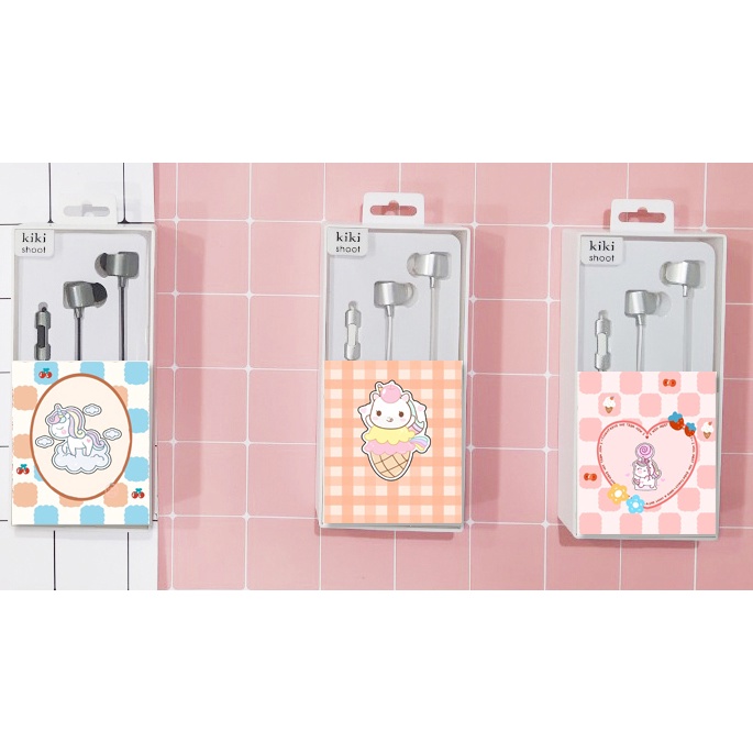 tai nghe ngựa thần unicorn TNGI27 hộp giấy cute dễ thương