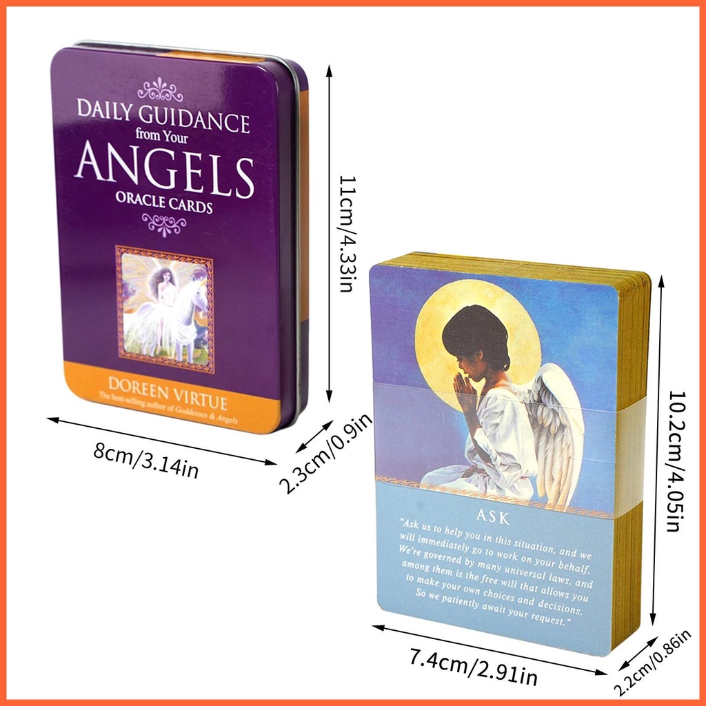 Bộ 44 Thẻ Bài Tarot Hàng Ngày Cổ Điển Từ Thiên Thần Bạn Giải Trí Cho Người Mới Bắt Đầu