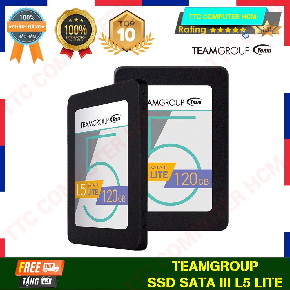 TEAMGROUP L5 LITE | Ổ cứng SSD Team Group L5 LITE 60/120/240/480GB 2.5" 7mm Sata III - HÀNG CHÍNH HÃNG TTC COMPUTER HCM