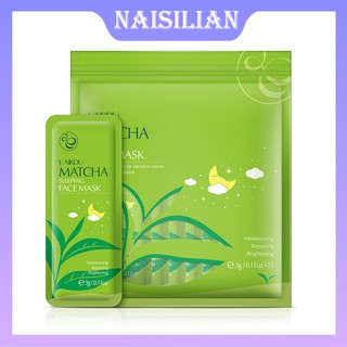 Mặt nạ ngủ Matcha A76 dạng xé giúp dưỡng ẩm phục hồi nhanh