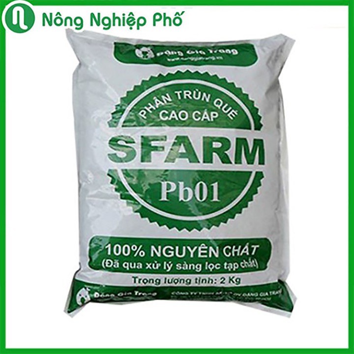 TÚI 2KG - PHÂN TRÙN QUẾ (ĐÃ QUA XỬ LÝ) SFARM PB01