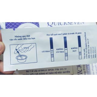 5 Que thử thai Quickseven, Quicktana 5 hộp 5 que