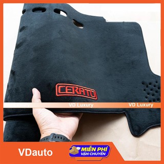 Thảm taplo cho KIA CERATO / Forte / K3 bằng lông Cừu 3 lớp - VDauto