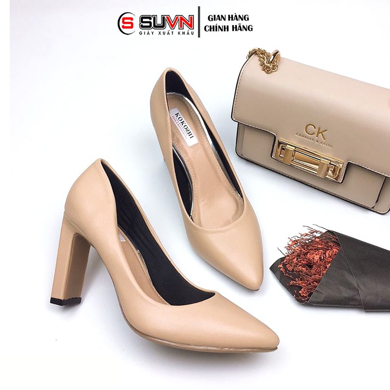Giày Cao Gót 9p-9cm Sang Chảnh Da Mờ Cao Cấp Chuẩn Đẹp VNXK