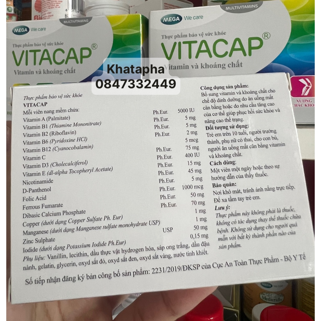 VITACAP - Vitamin và khoáng chất
