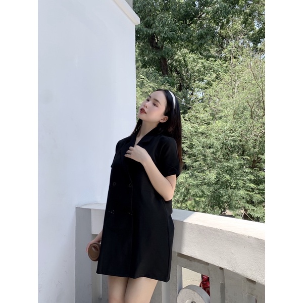 ĐẦM ĐEN DẠNG VEST THANH LỊCH - VEST DRESS