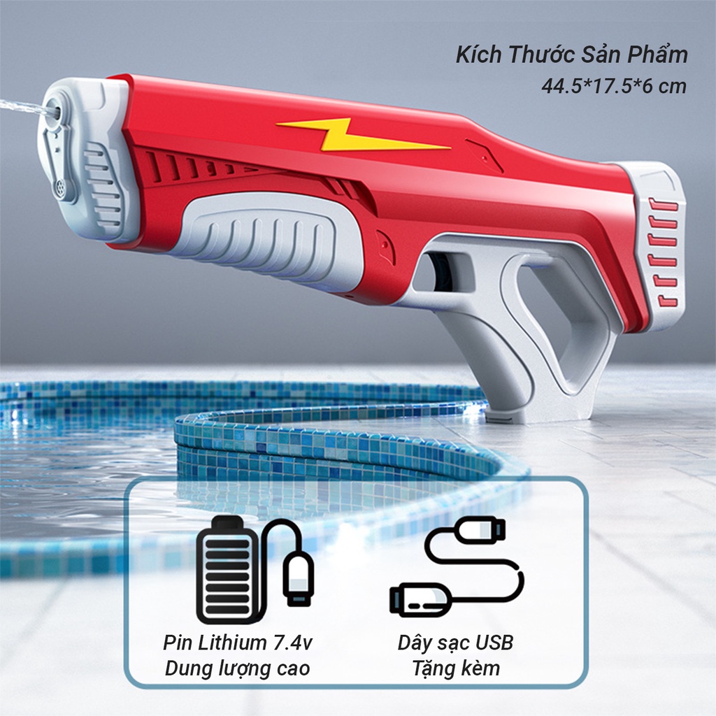Súng bắn đạn nước, súng nước siêu cấp 4.0