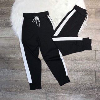 [Rẻ vô địch] Quần jogger sọc lớn, ảnh thật người mẫu mặc