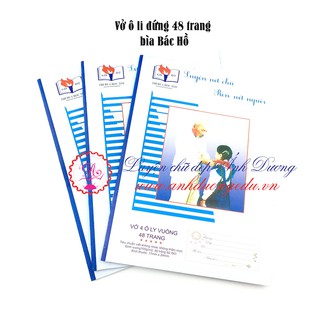 Vở 4 Ô Ly Bác Hồ 48 Trang - Vở Học Sinh Chất Lượng Cao Chống Lóa Mỏi Mắt