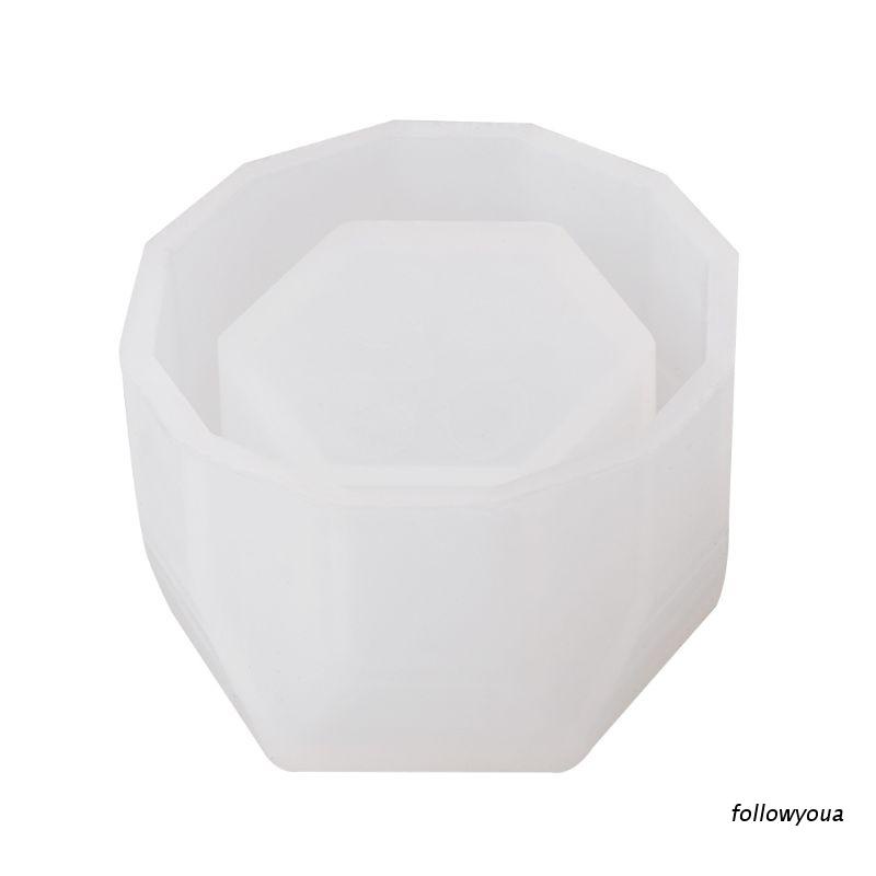 Khuôn silicon hình lục giác làm chậu hoa thủ công DIY sáng tạo