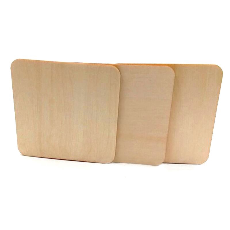 Set 100 miếng gỗ vuông trống dành cho khắc chữ trang trí