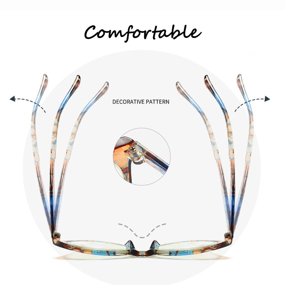 Mắt Kính Đọc Sách Gọng PC Siêu Nhẹ Chống Tia Sáng Xanh +1.0~+4.0 Thời Trang Cho Nữ