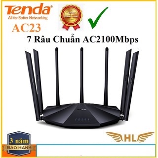 Bộ Phát Wifi Xuyên Tường Tenda AC23 7 Râu Chuẩn AC 2100Mbps Siêu Mạnh, Tenda AC5 Chuẩn AC1200Mbps- Hàng Chính Hãng