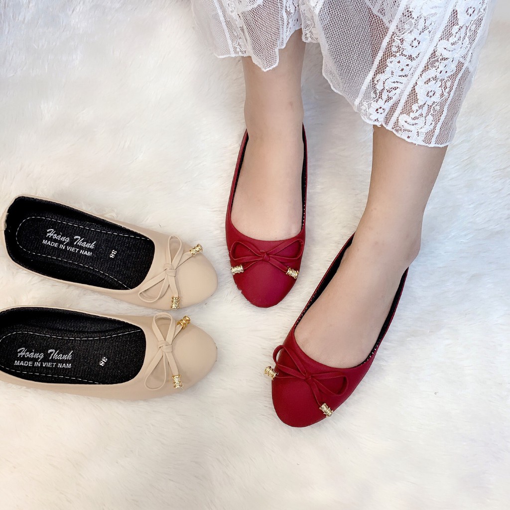 Giày Cao Gót Đế Vuông Mũi Nhọn Nữ Giày Búp Bê Công Sở 3 Phân Hoàng Thanh DN5