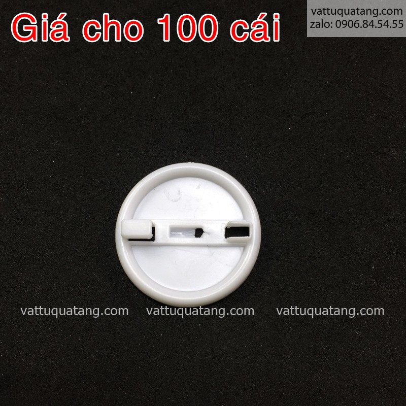 Miếng nhựa huy hiệu 2.5cm 100 cái/bịch