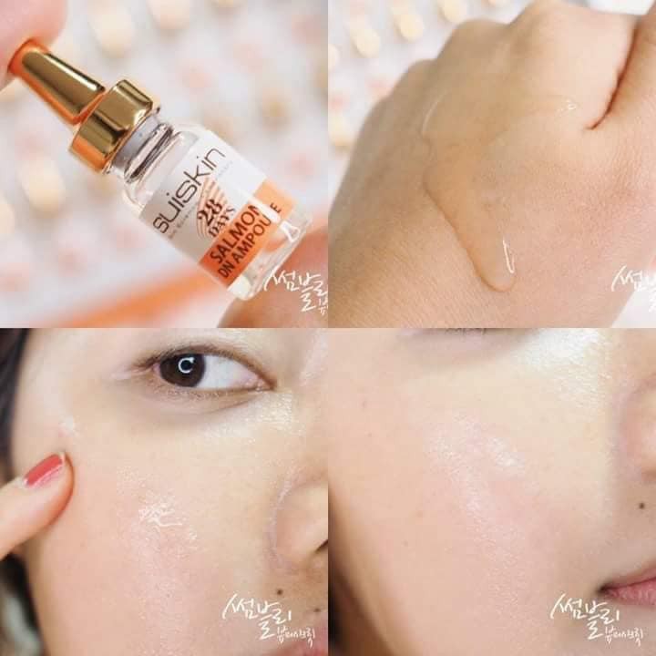 Bộ 28 chai - Serum Suiskin 28 Days Salmon DN Ampoule trẻ hóa da, chống lão hóa