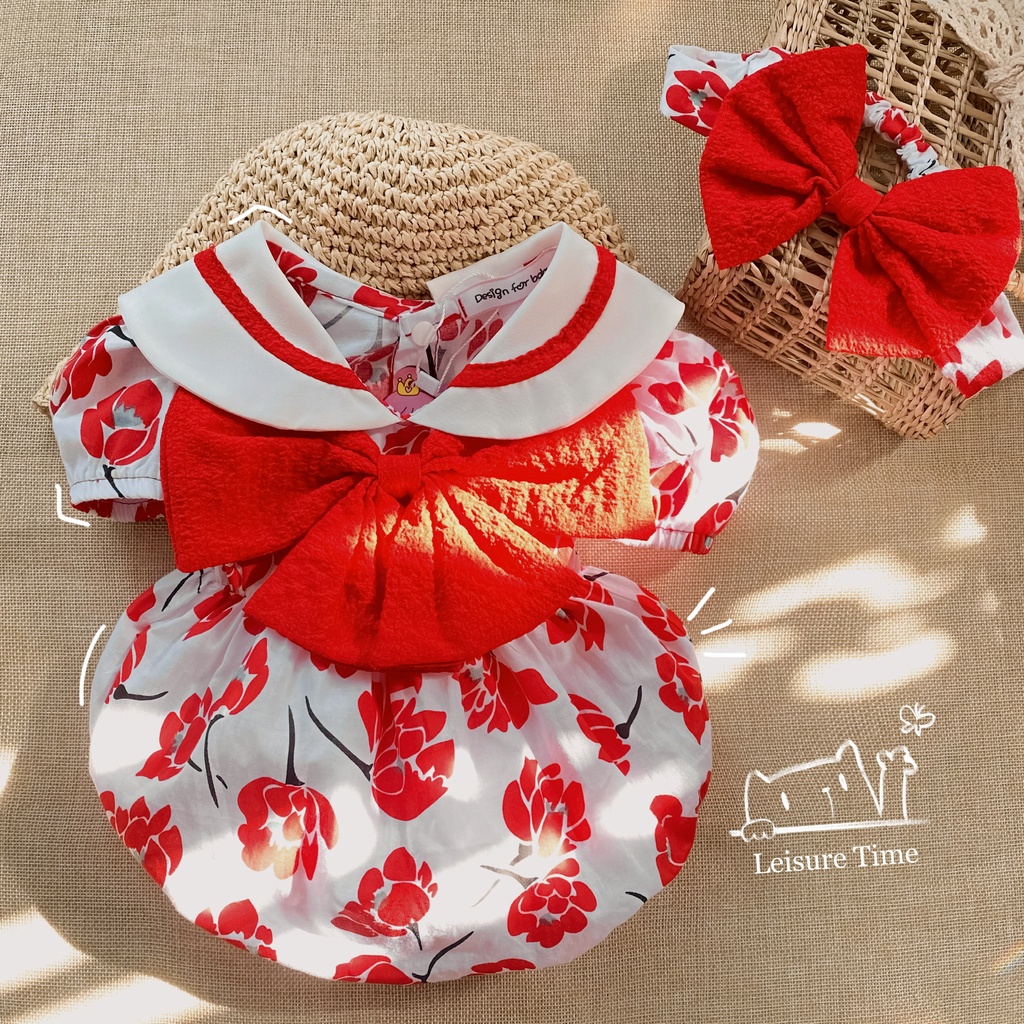 Bodysuit hoa cho bé gái sơ sinh sơ sinh 1 2 tuổi MINTSCLOSET Mint's Closet - BS6052 - BS6063 - BS6069