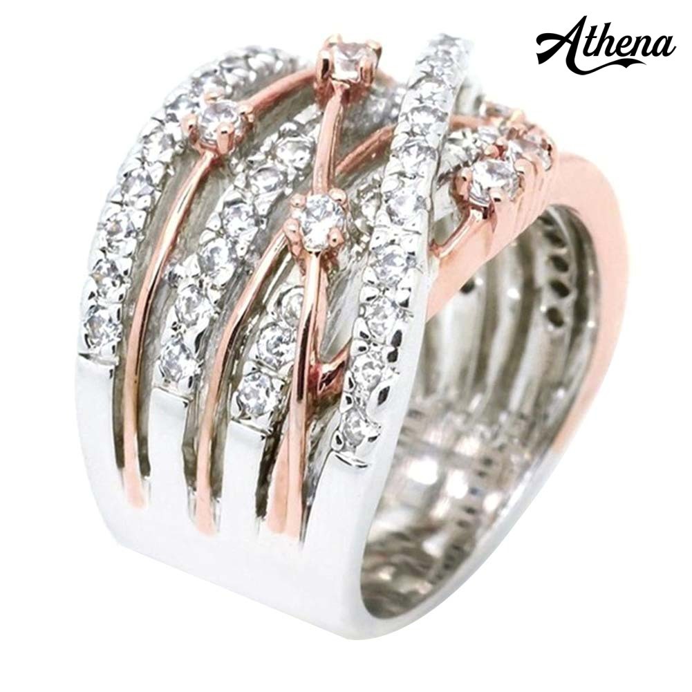 Nhẫn Cưới Bản Rộng Đính Đá Thời Trang Dành Cho Nữ