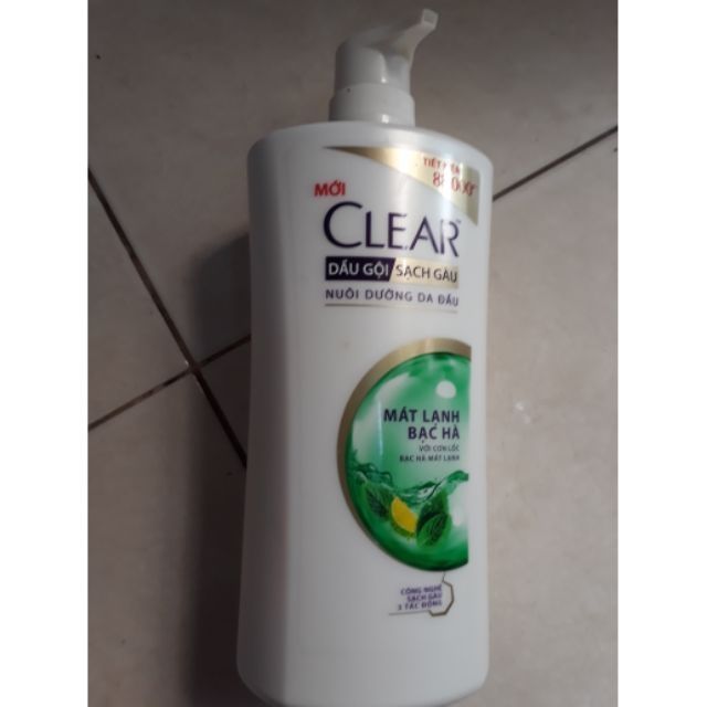 Dầu gội clear bạc hà 900g