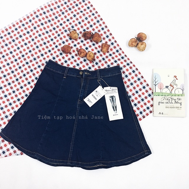 Chân váy Jeans Stradi full tag mác