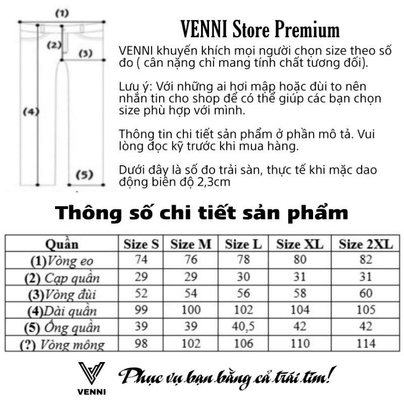 Quần âu, quần tây nam ống rộng VENNI dáng baggy ống đứng vải co giãn nhẹ thoải mái khi mặc, không nhăn không xù - VN02