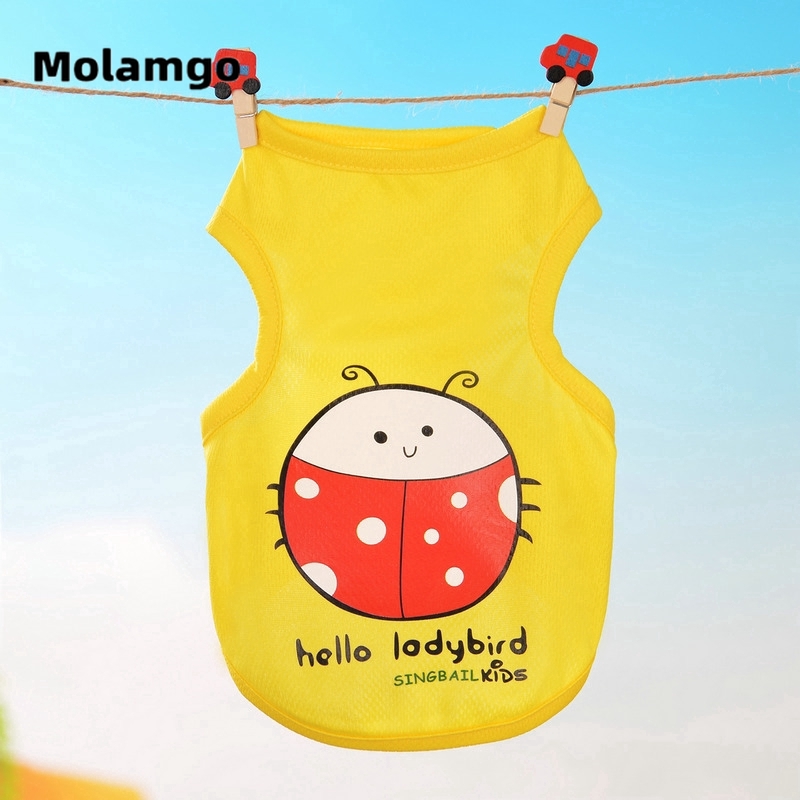MOLAMGO  Áo thun in họa tiết dễ thương thời trang xuân hè cho thú cưng