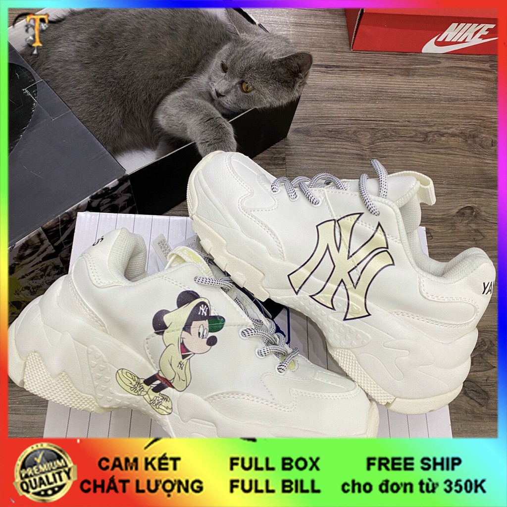 Giày sneakers ML.B Mickey vàng nam nữ in 3D [hỗ trợ đổi trả] | BigBuy360 - bigbuy360.vn