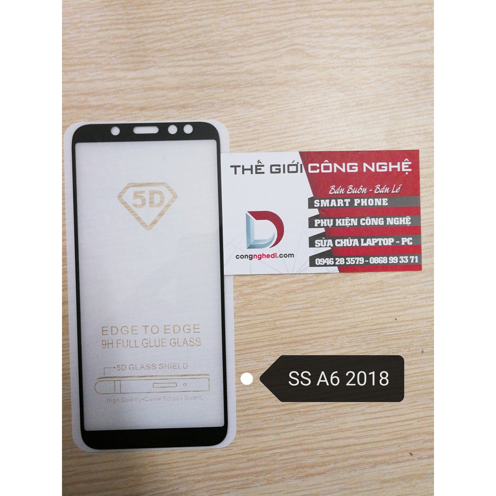 Kính Cường Lực Samsung A6 2018 Full Màn Hình