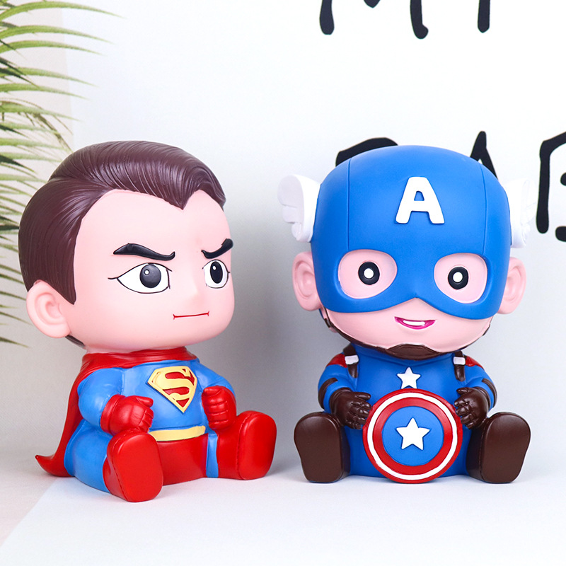 Hộp Tiết Kiệm Tiền Hình Captain America / Superman Cho Bé
