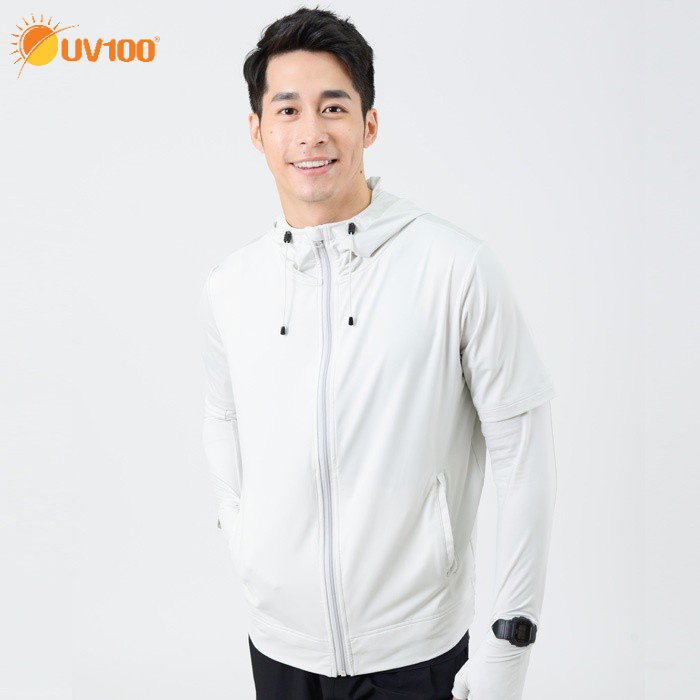 [Chính hãng] Áo khoác chống nắng nam vải thoáng mát kháng khuẩn tay áo rời UV100 AA20004