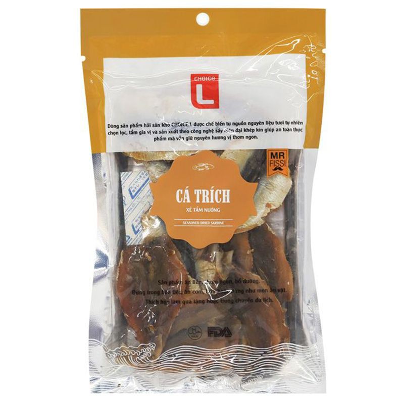 Cá Trích Xé Tẩm Nướng Choice L Gói 90G | BigBuy360 - bigbuy360.vn