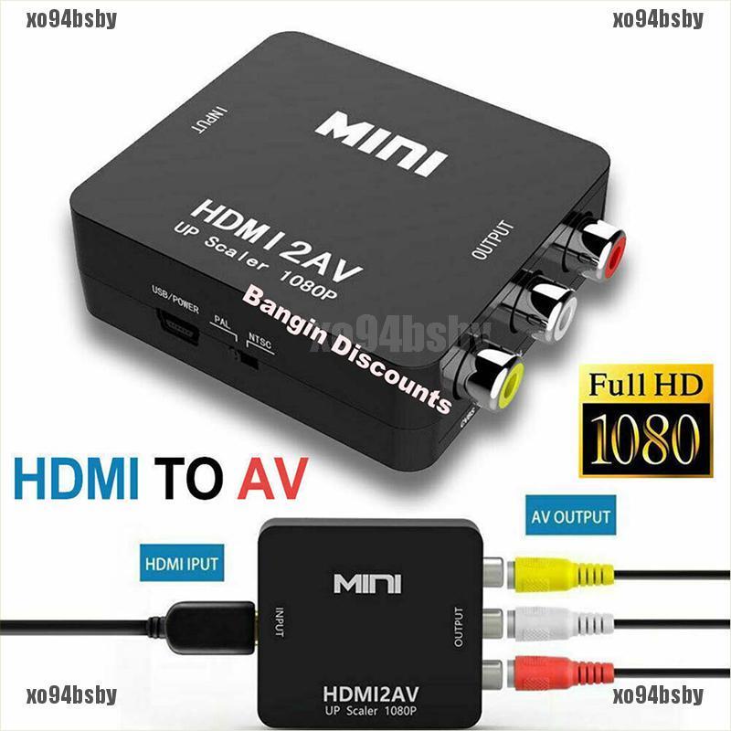 Đầu chuyển đổi video HDMI sang RCA AV CVBS 3RCA 1080P tiện dụng