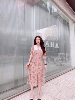 Váy hoa nhí cổ sen 4 màu