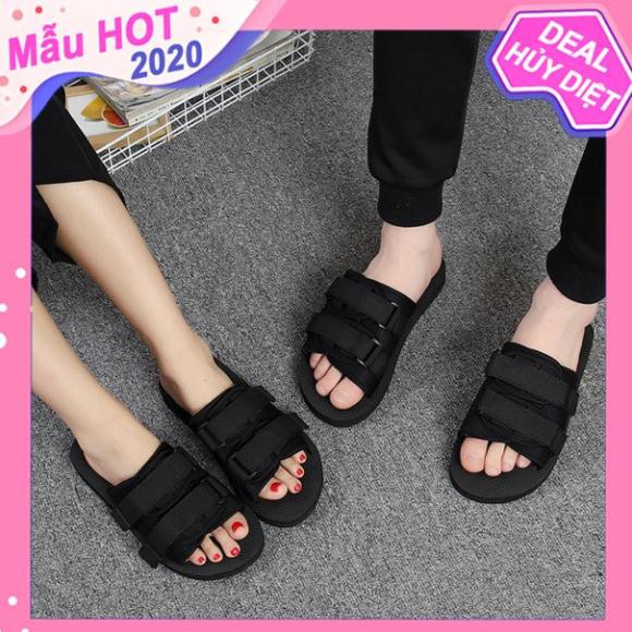 Dép unisex quai ngang dù đế xốp đi cực êm thời trang ulzzang hàn quốc siêu Hot TH-18