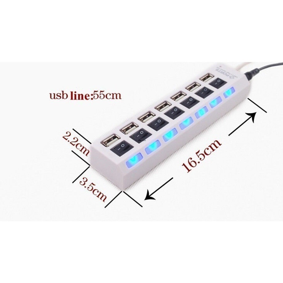 Bộ sạc đa cổng 2.0 và cổng 4 cổng USB-HUB