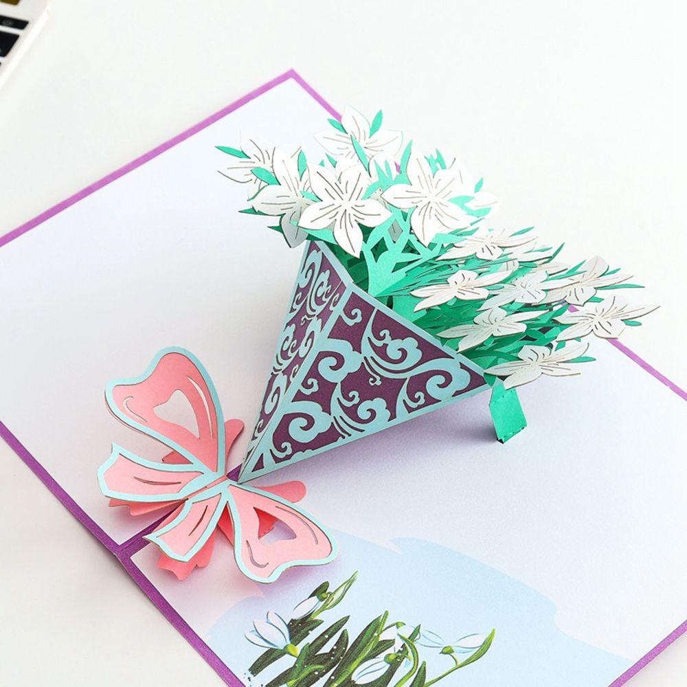 Thiệp Chúc Mừng Ngày Của Mẹ Kèm Nhãn Dán Họa Tiết Hoa Dành Cho Nữ