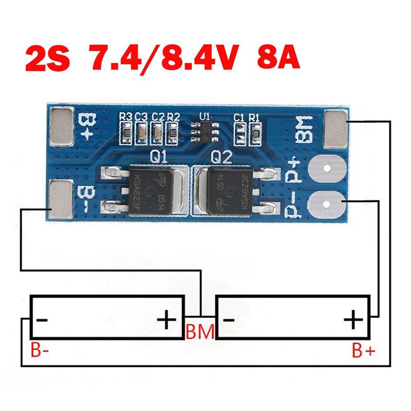 Mạch 2s - 8.4v pin 18650