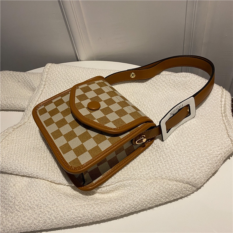 Túi đeo chéo hình vuông vải canvas thời trang thu đông 2022 phong cách mới