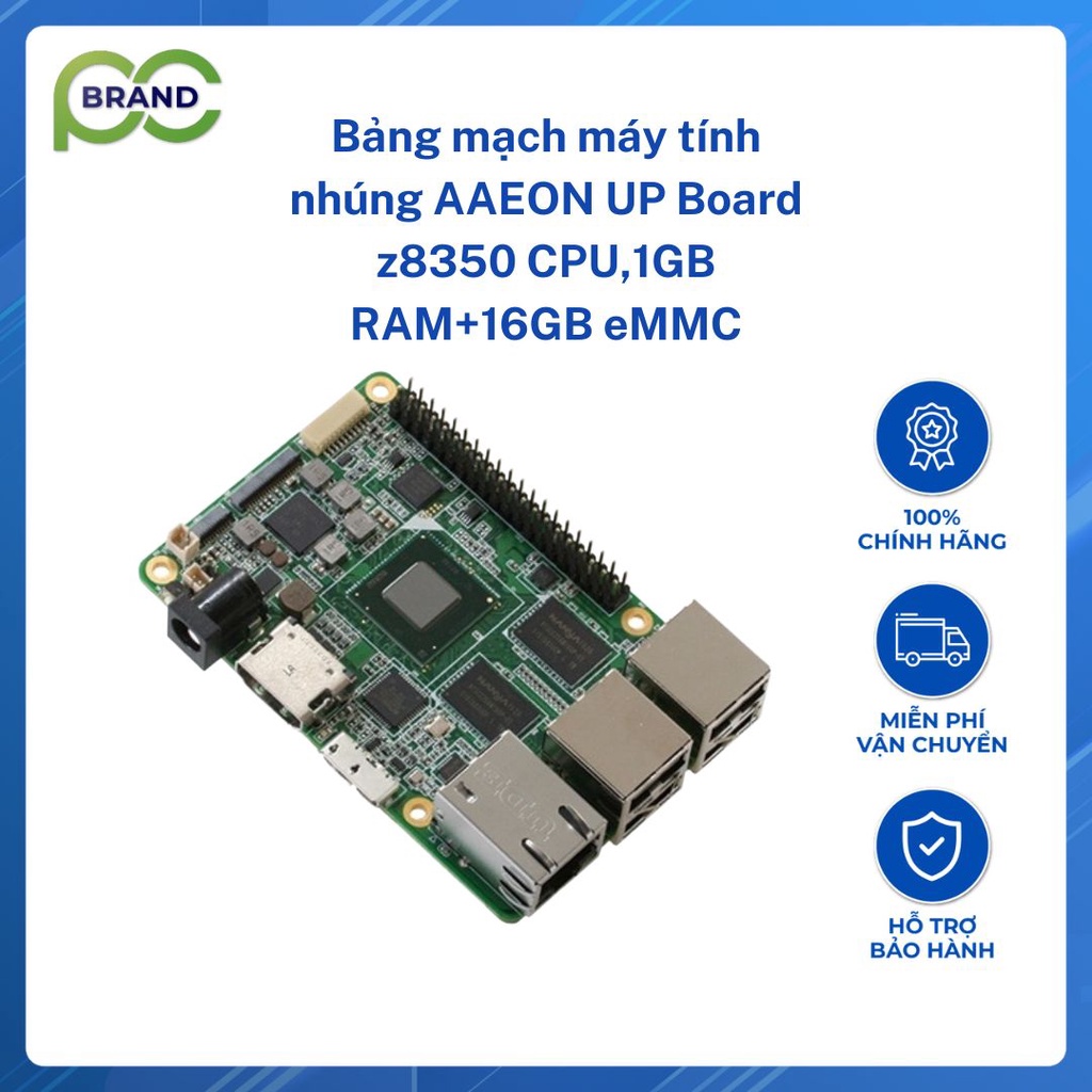 Bảng mạch máy tính AAEON UP Board z8350 CPU,1GB RAM kèm16GB eMMC - Brand PC