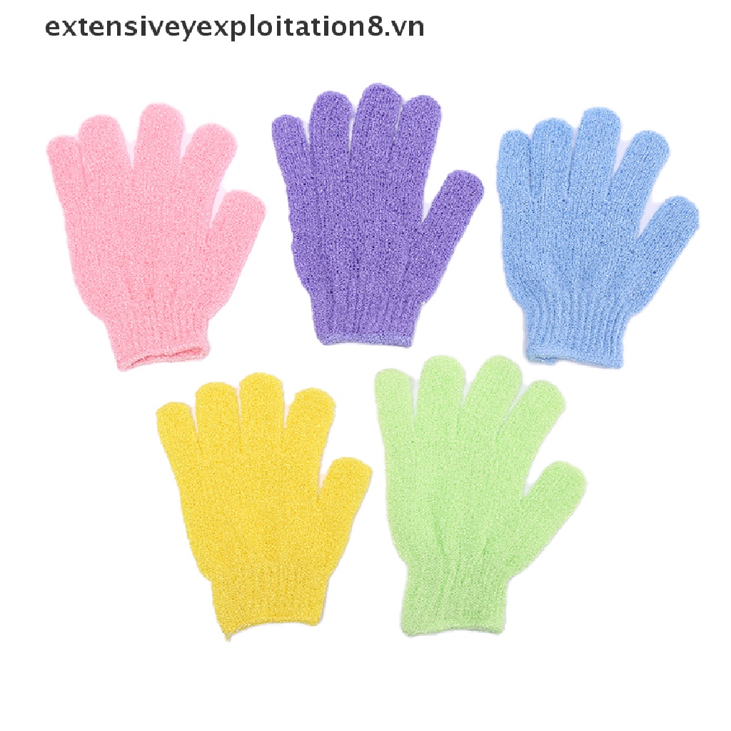 Set 5 Găng tay đi tắm Tẩy Tế Bào Chết Mát Xa Cơ Thể
