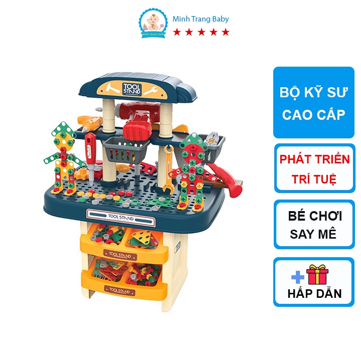 Bộ Đồ Chơi Kỹ Sư Lắp Ráp Cao Cấp Cho Bé