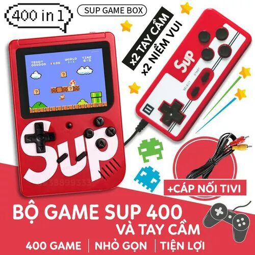 Máy game sup 400 tặng tay cầm hỗ trợ 2 người chơi - sup 400 trò bản cao cấp