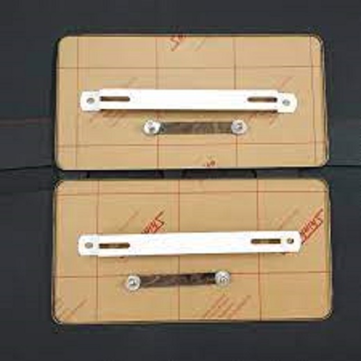 BỘ 2 biển số ô tô TRƯỚC VÀ SAU inox DÀY, khung biển mới kt 33.5*17cm.