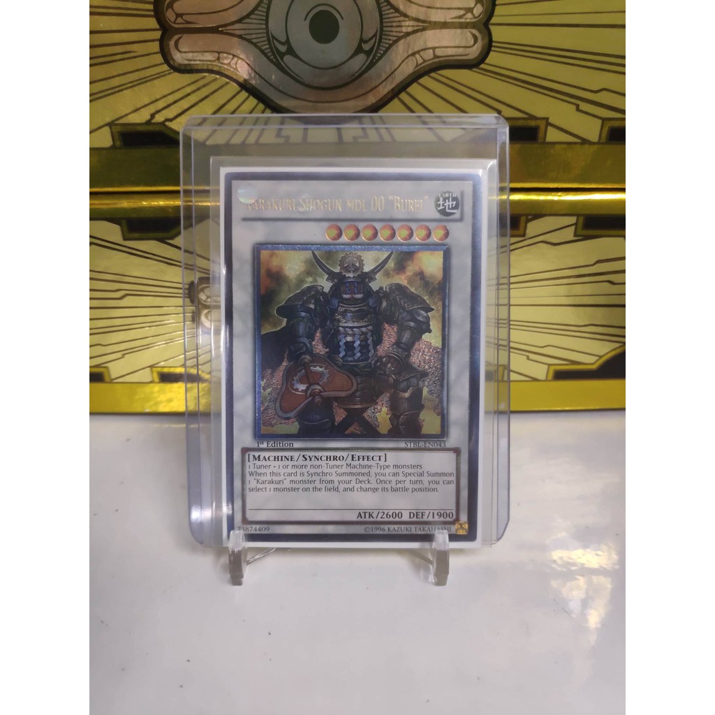 [ Dưa Hấu Yugioh ] Lá bài thẻ bài Karakuri Shogun mdl 00 &quot;Burei&quot; - Ultimate Rare 1st Edition - Tặng bọc bài nhựa bảo quả