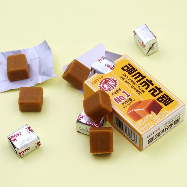 LOTTE) Kẹo Caramel - 롯데) 밀크카라멜 50G