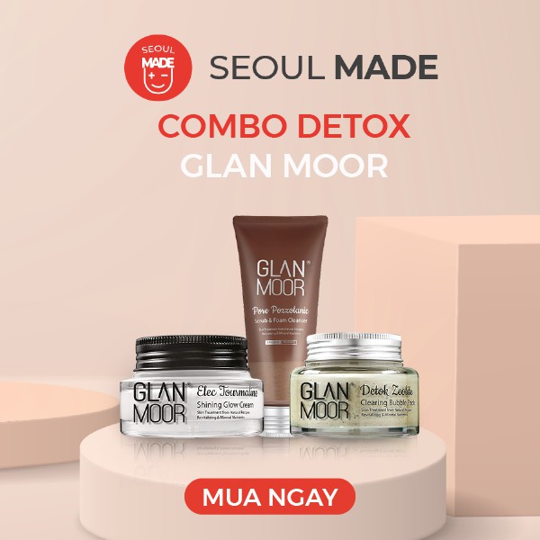 Mặt nạ thải độc da và loại bỏ bụi mịn Hàn Quốc Glan Moor Detok Zeolite Clearing Bubble 125mg. Seoul Made