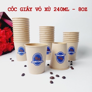50 chiếc cốc giấy mini cafe 240ml - 8oz