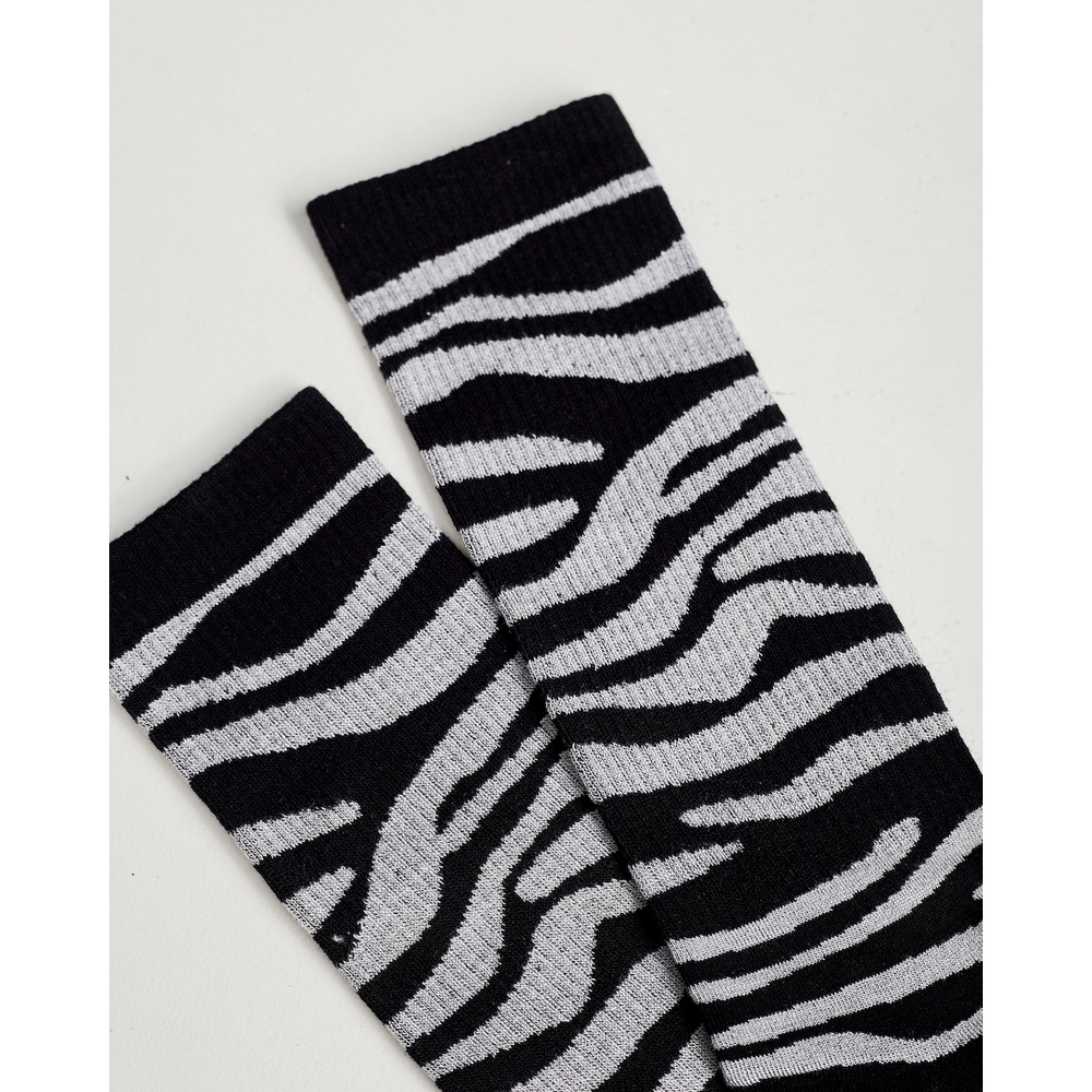 Tất hoạ tiết chất liệu dệt kim Highway  Zebra Print